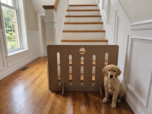 Freestanding wooden pet dog - pet,