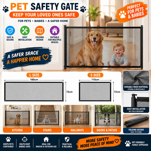 Pet dog gate safety - dog,