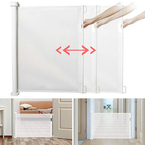 Retractable baby safety gate - safety,