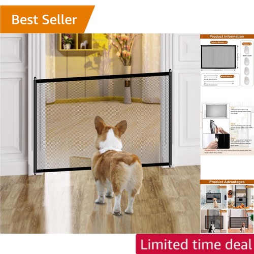 Dog gate retractable stair - dog,