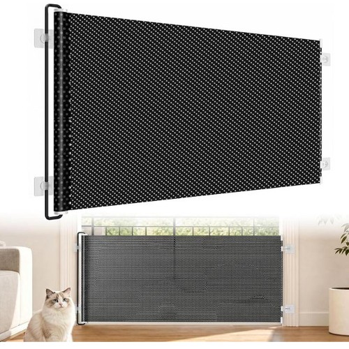 Retractable dog gate - retractable, for