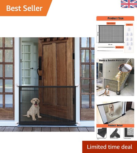 Portable mesh dog gate - dog, 89x78cm