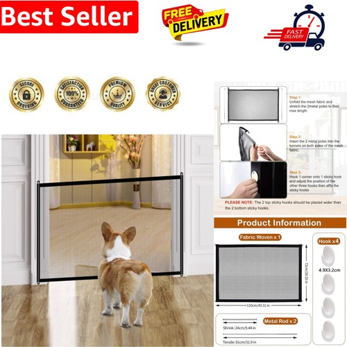 Dog gate retractable stair - dog,